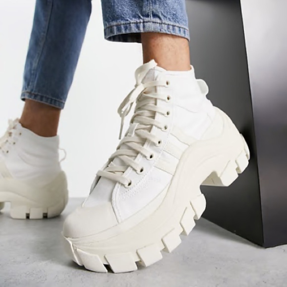 Adidas Nizza Chunky White Hightop Sneaker